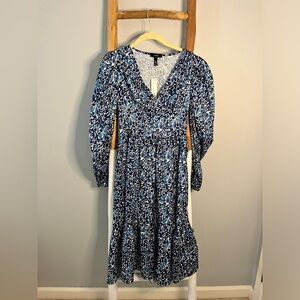 Aqua Women's Blue Floral Dress size XS